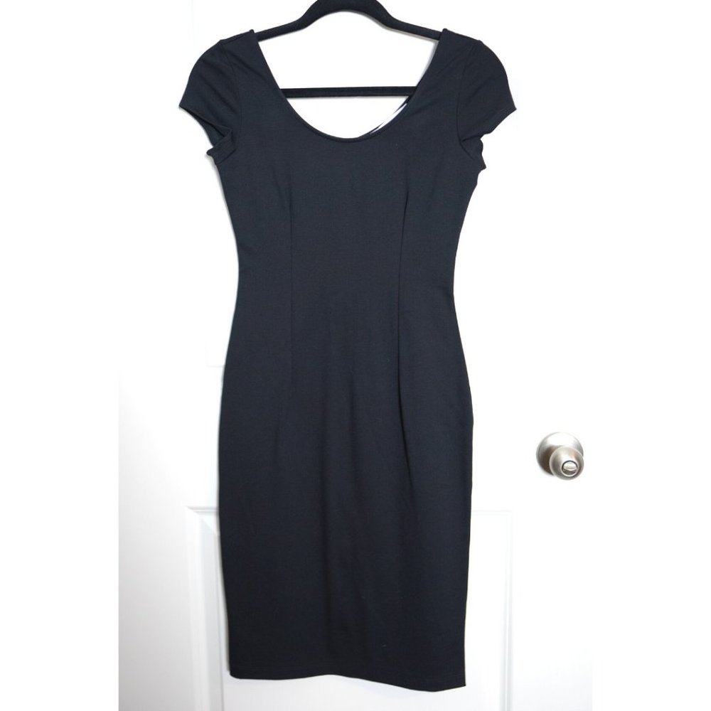 VANITY ROOM Black Dress, XS, Classic LBD, Zipper Full Back, NEW